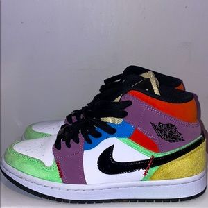Jordan 1 Mid SE Multi-Color women’s size 6.5
